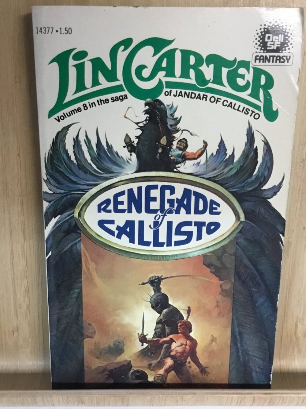Callisto #8: Renegade of Callisto, by Lin Carter - Dell Books PBK 1st 1978